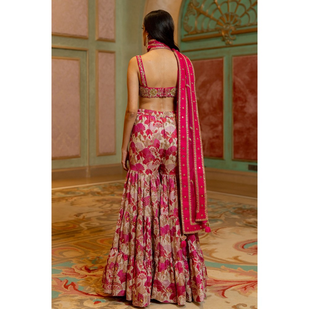 Paulmi & Harsh Heela Pink Lehenga with Choli and Dupatta