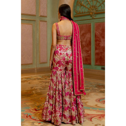 Paulmi & Harsh Heela Pink Lehenga with Choli and Dupatta