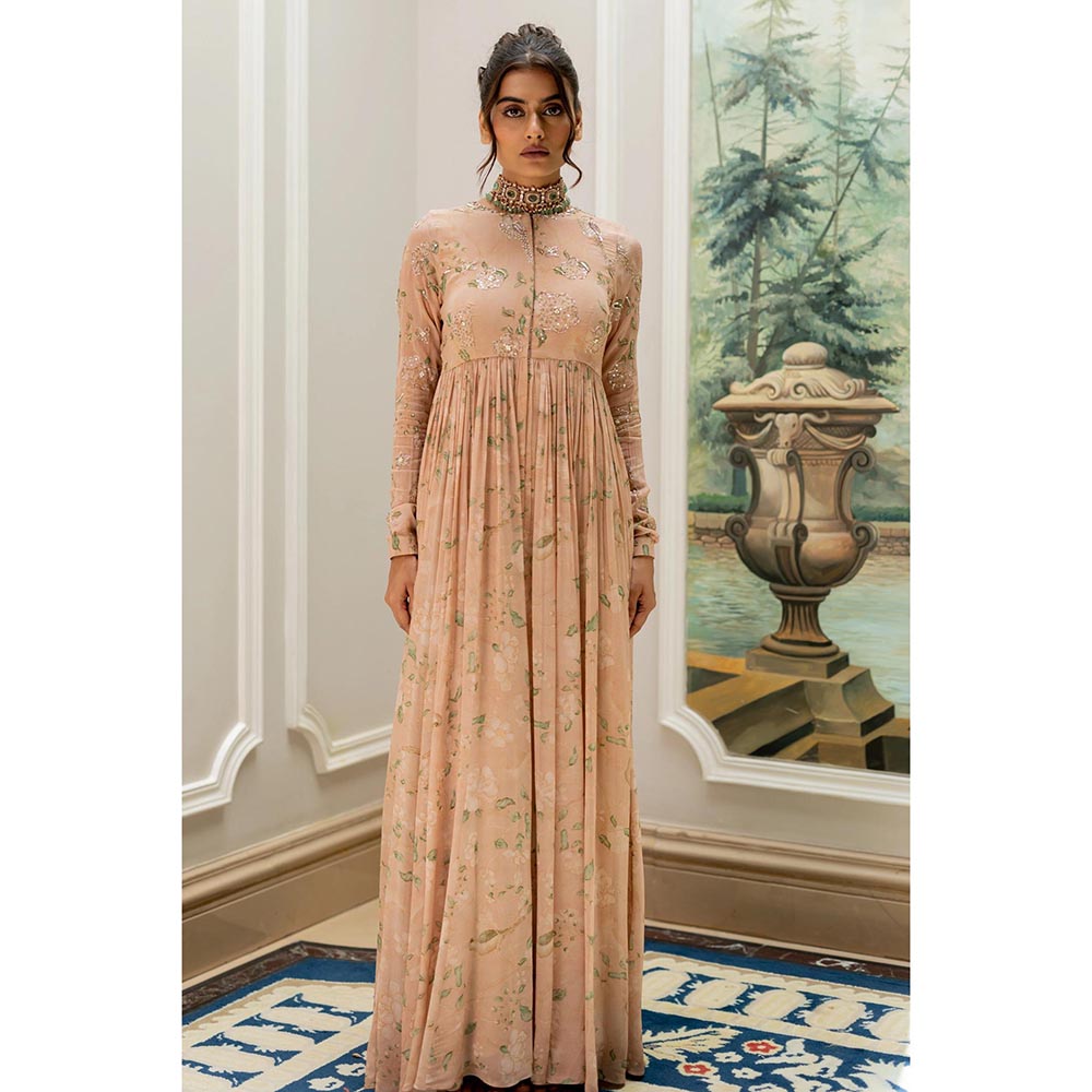 Paulmi & Harsh Pink Zumi Anarkali Dress