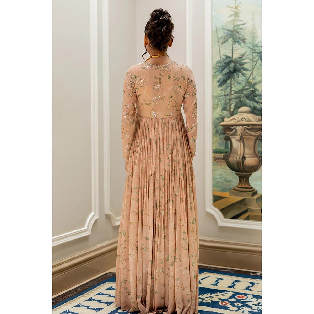 Paulmi & Harsh Pink Zumi Anarkali Dress