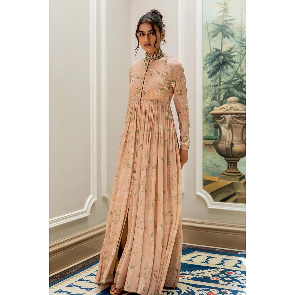 Paulmi & Harsh Pink Zumi Anarkali Dress