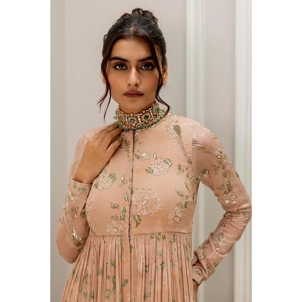 Paulmi & Harsh Pink Zumi Anarkali Dress