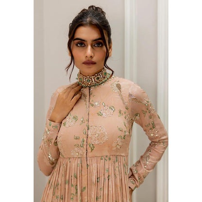 Paulmi & Harsh Pink Zumi Anarkali Dress