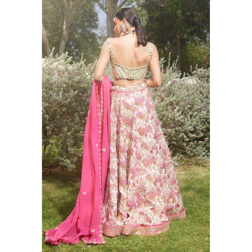 Paulmi & Harsh Rita Pink Lehenga with Choli and Dupatta