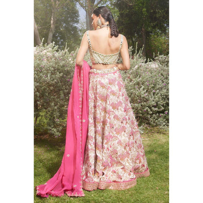Paulmi & Harsh Rita Pink Lehenga with Choli and Dupatta