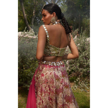 Paulmi & Harsh Rita Pink Lehenga with Choli and Dupatta