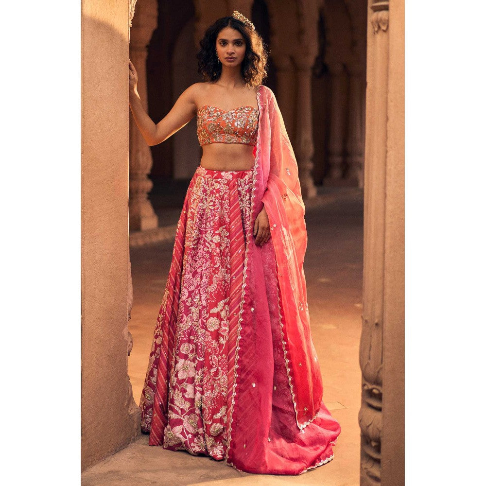 Paulmi & Harsh Ava Pink Lehenga with Choli and Dupatta