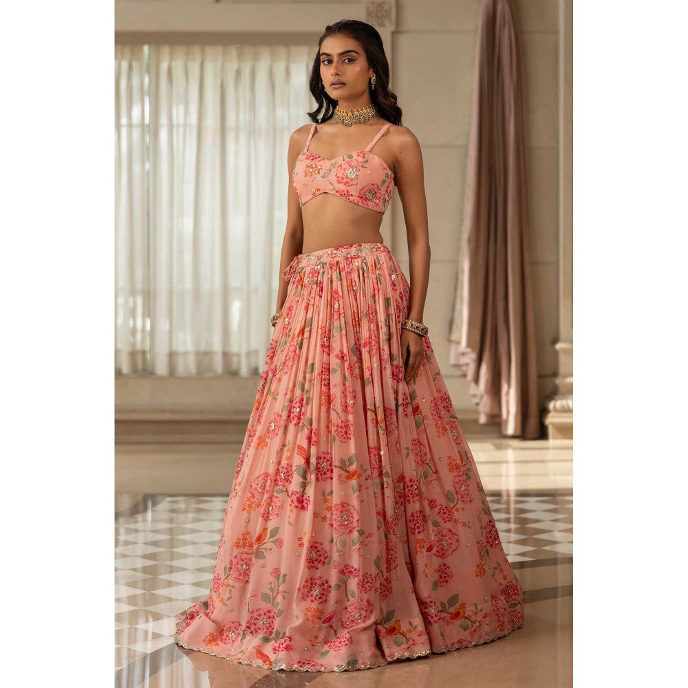 Paulmi & Harsh Chaya Pink Lehenga with Choli and Dupatta