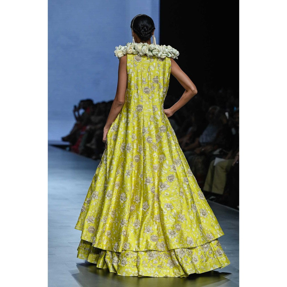 Paulmi & Harsh Esther Yellow Lehenga with Blouse
