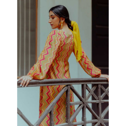 Paulmi & Harsh Margaret Multi Coloured Printed Maxi Dress