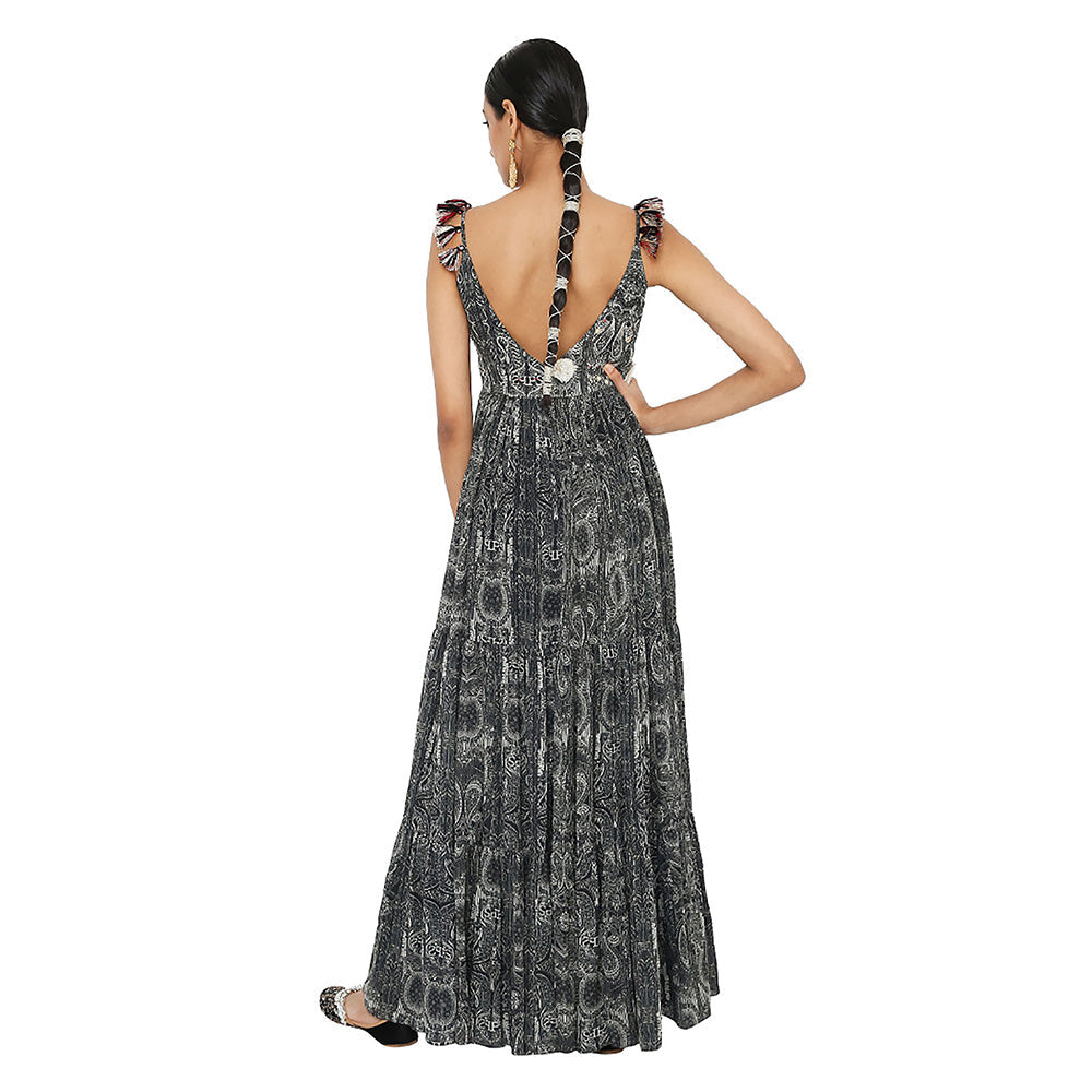 Payal Singhal Nadira Georgette Embroidered Anarkali with Churidar (Set of 2)