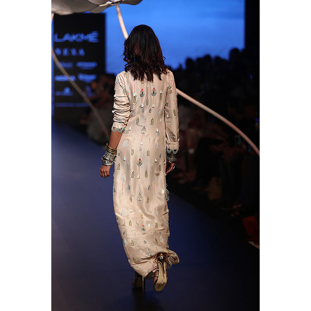 Payal Singhal Beyza Stone Silk Kaftan