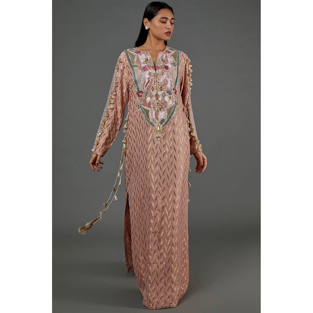 Payal Singhal Rose Pink Embroidered Dress