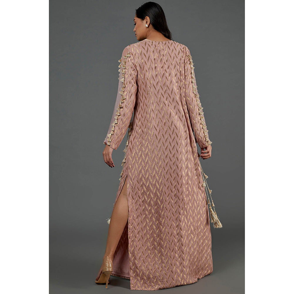 Payal Singhal Rose Pink Embroidered Dress
