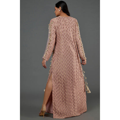 Payal Singhal Rose Pink Embroidered Dress