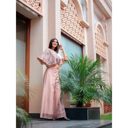 Payal Dawar Peach Madhubani Co-Ord (Set of 2)