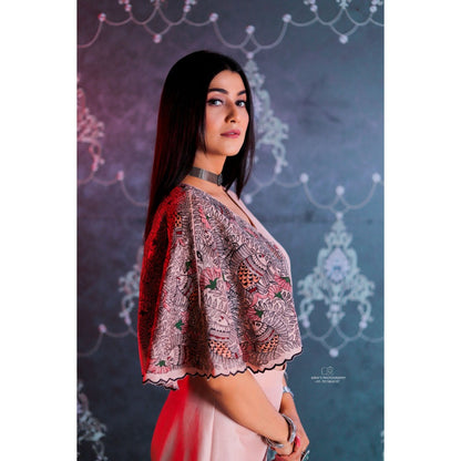 Payal Dawar Peach Madhubani Co-Ord (Set of 2)