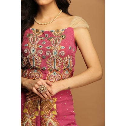 Payal Dawar Pink Contemporary Co-Ord (Set of 2)