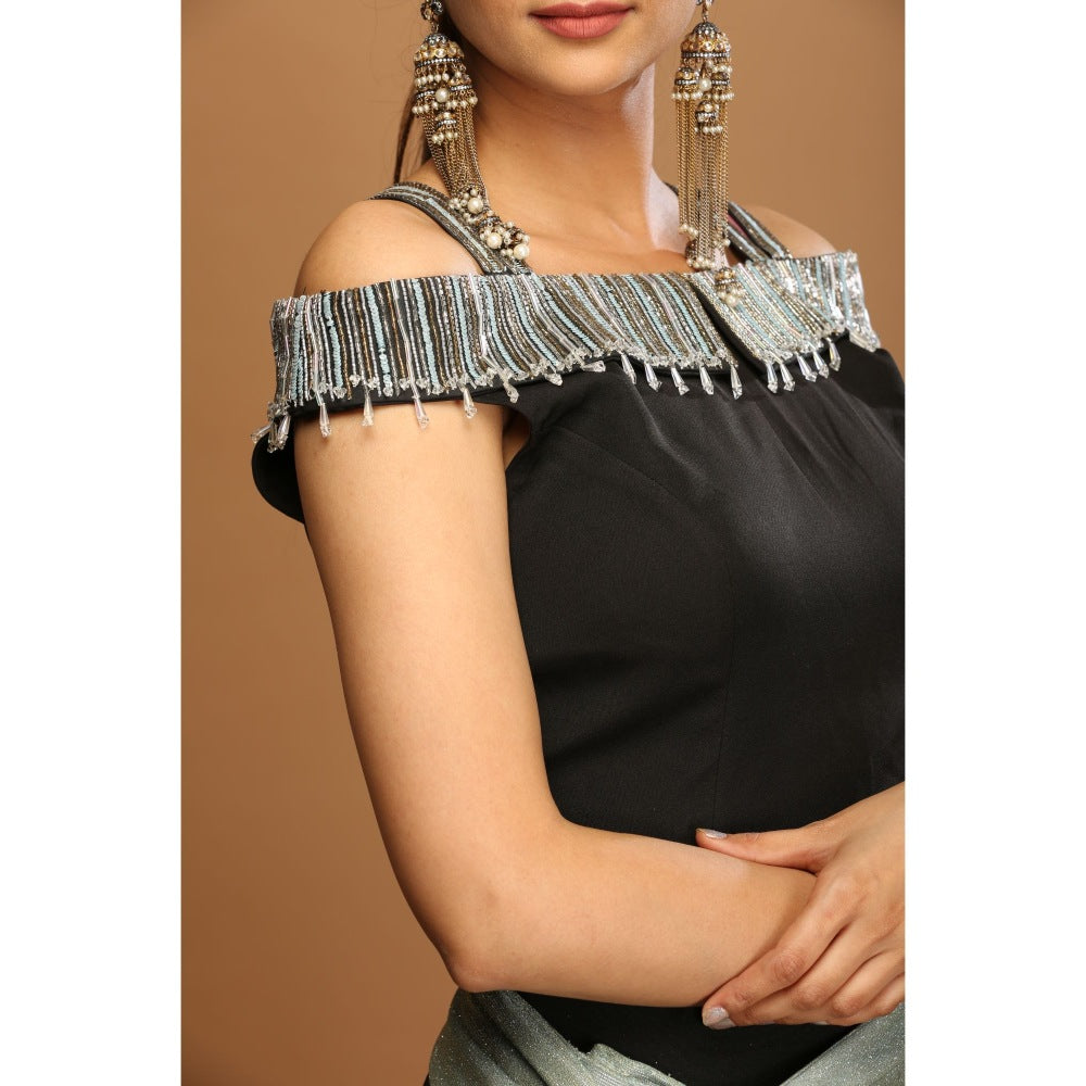 Payal Dawar Black Vibing Co-Ord (Set of 3)