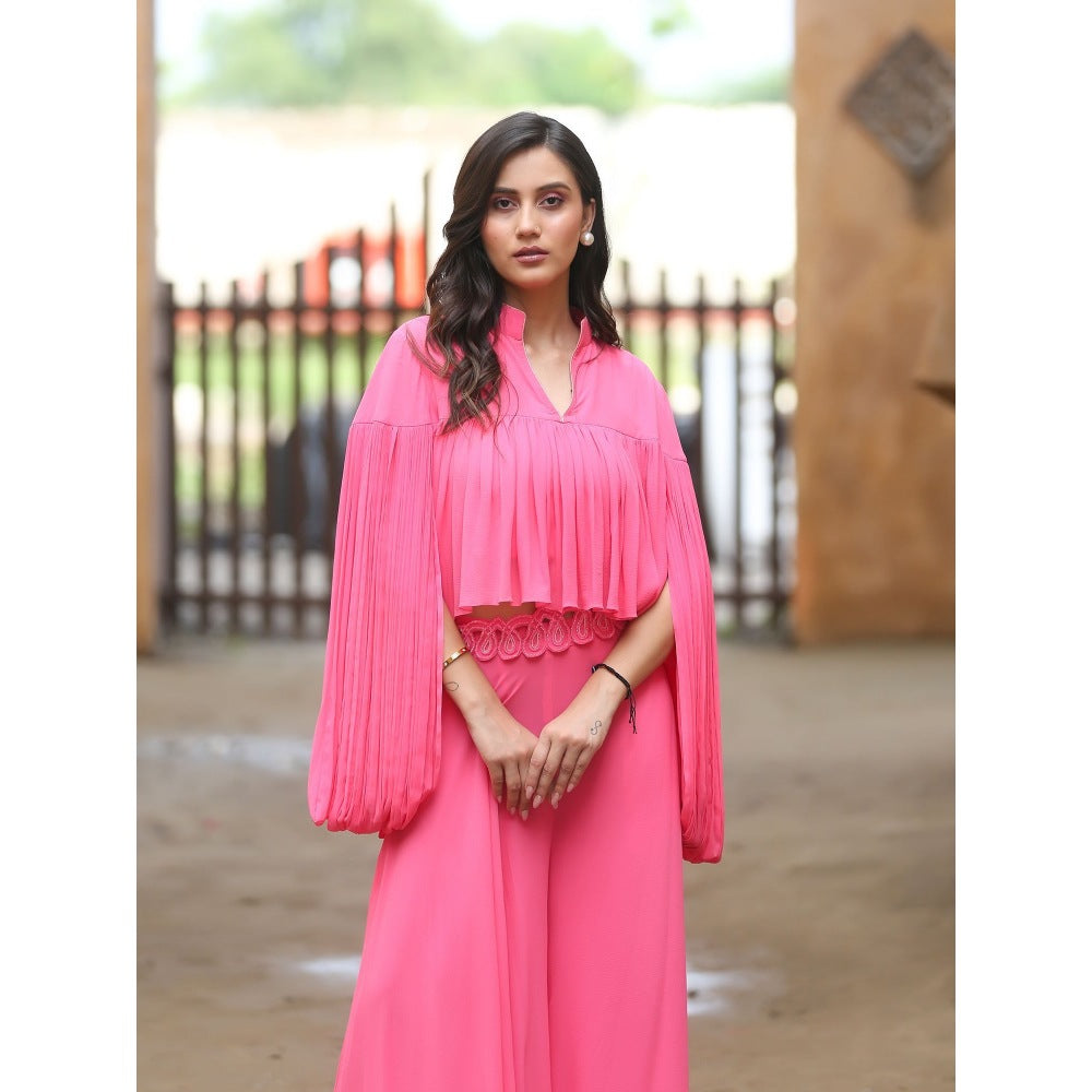 Payal Dawar Pink Aamna Co-Ord (Set of 3)