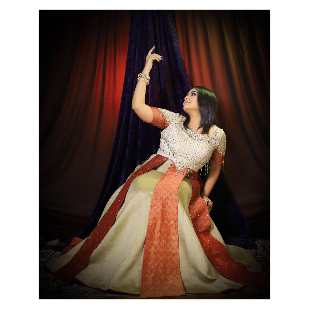 Payal Dawar Deewani Mastani Embellished Kurta and Lehenga (Set of 2)