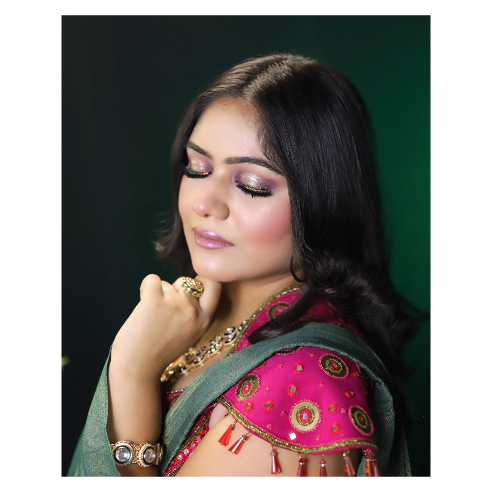 Payal Dawar Rajwada Embellished Drape Lehenga with Blouse and Dupatta (Set of 3)