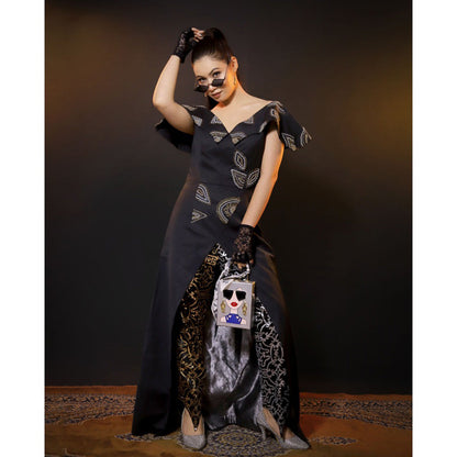 Payal Dawar Modern Ethenics Textured Long Top and Pant (Set of 2)