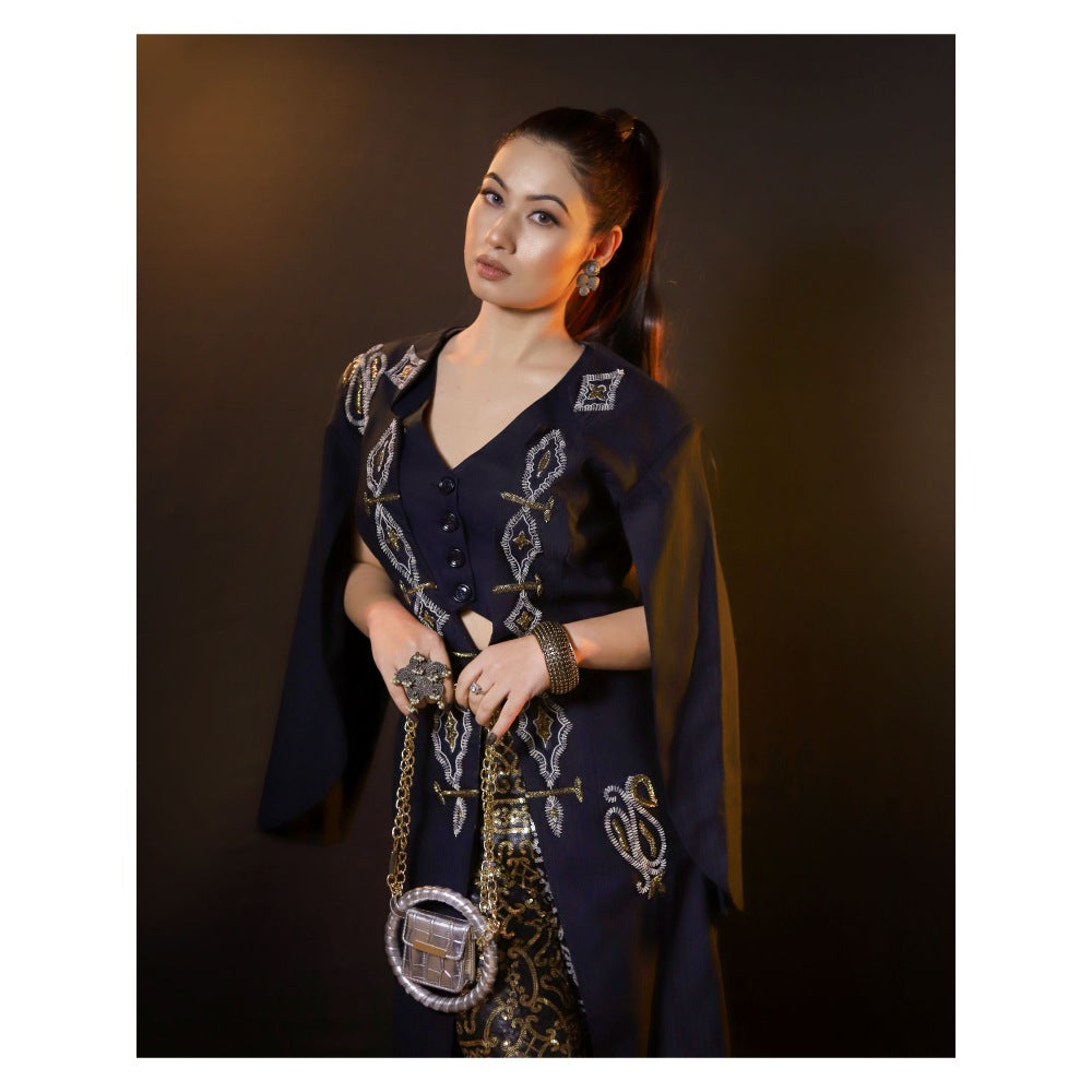 Payal Dawar Bold Elegance Embroidered Blazer with Waistcoat and Pant (Set of 3)