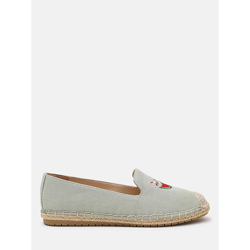 PAZZION Women's Light Green One In A Melon Espadrilles