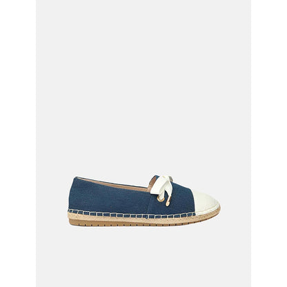 PAZZION Women's Blue Denim Ribbon Espadrilles