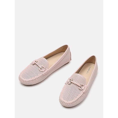 PAZZION Women's Pink Verona Perforated Bit Loafers