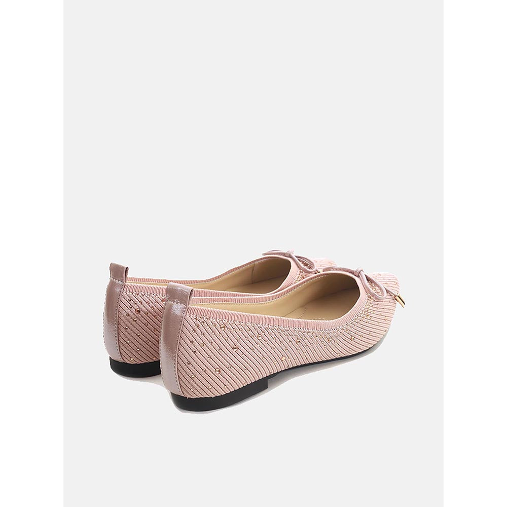 PAZZION Women's Pink Gianna Embellished Ballerina