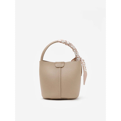 PAZZION Women's Fresco Leather Sling Bag- Almond