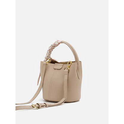 PAZZION Women's Fresco Leather Sling Bag- Almond