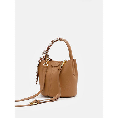 PAZZION Women's Fresco Leather Sling Bag- Brown