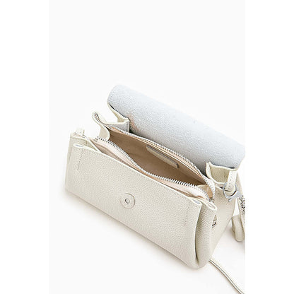 PAZZION Women's Cross Body Sling Bag- White