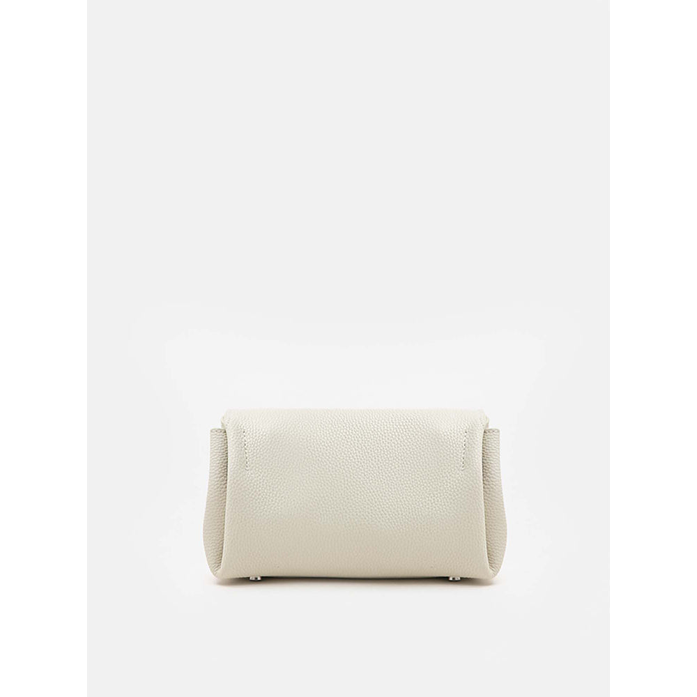 PAZZION Women's Cross Body Sling Bag- White