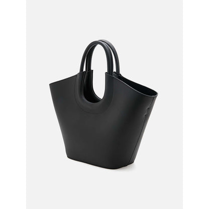 PAZZION Women's Fabiola Leather Handbag- Black