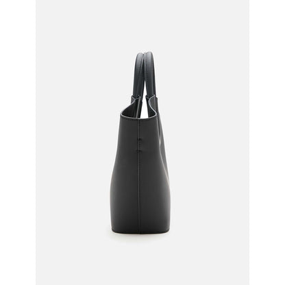 PAZZION Women's Fabiola Leather Handbag- Black
