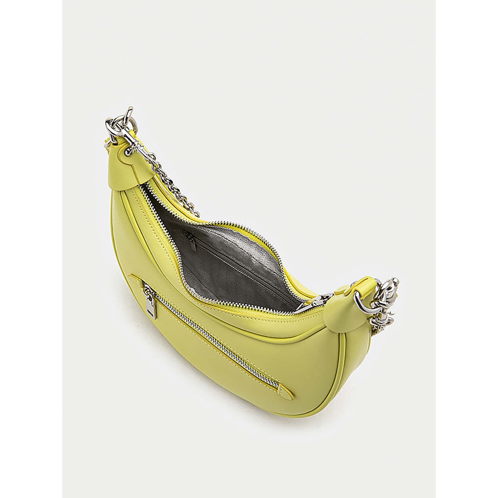 PAZZION Women's Chang Crescent Shoulder Bag-Yellow