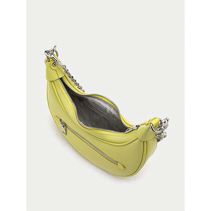 PAZZION Women's Chang Crescent Shoulder Bag-Yellow