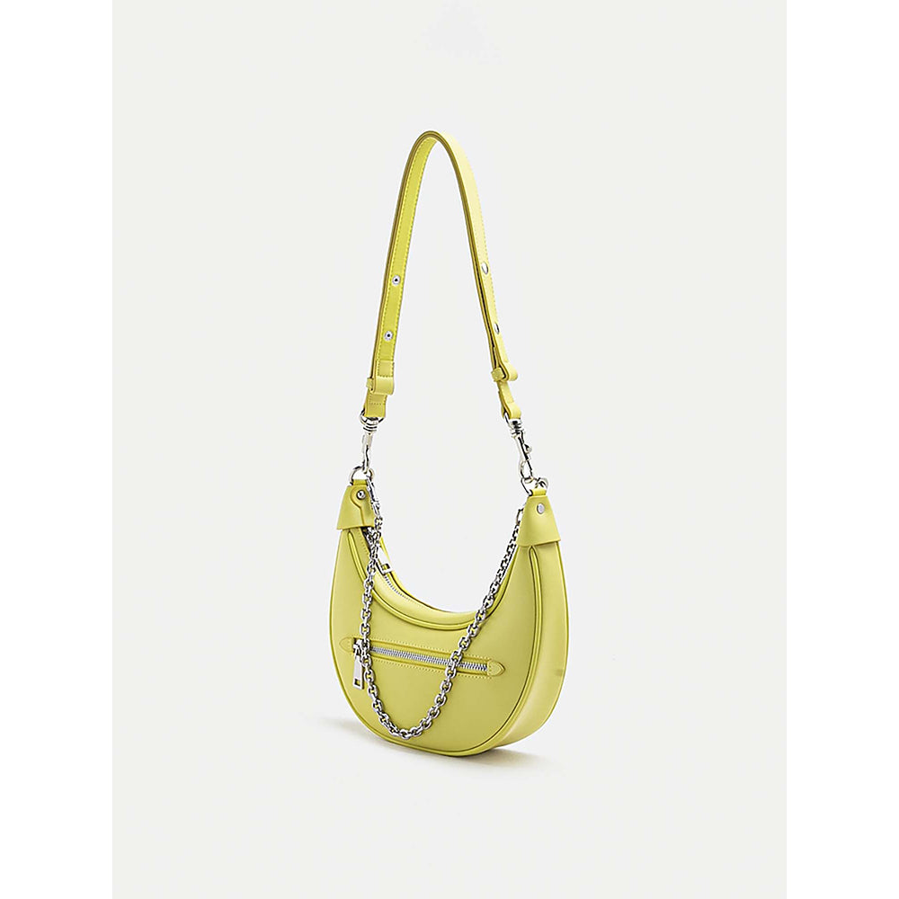 PAZZION Women's Chang Crescent Shoulder Bag-Yellow