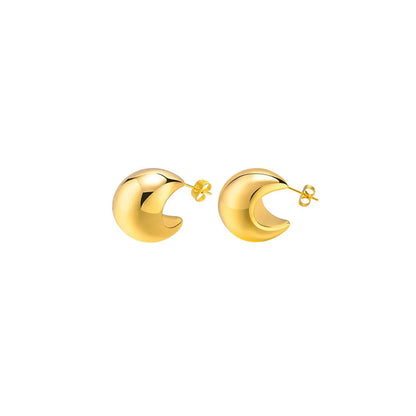 Peachy Accessories Classic Chunky Bold Earrings 18K Gold Plated