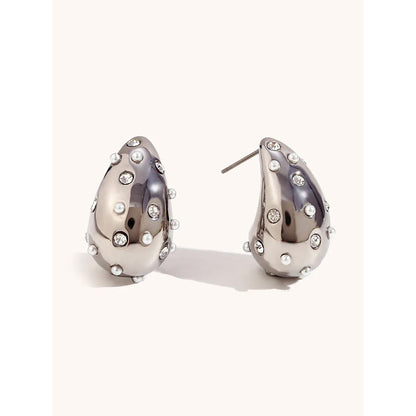 Peachy Accessories Exquisite Silver Drop Earrings