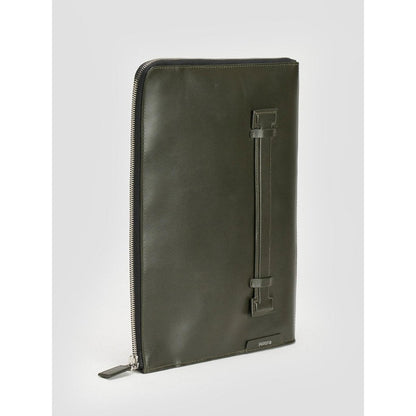 Perona Unisex Olive Solid Pouch