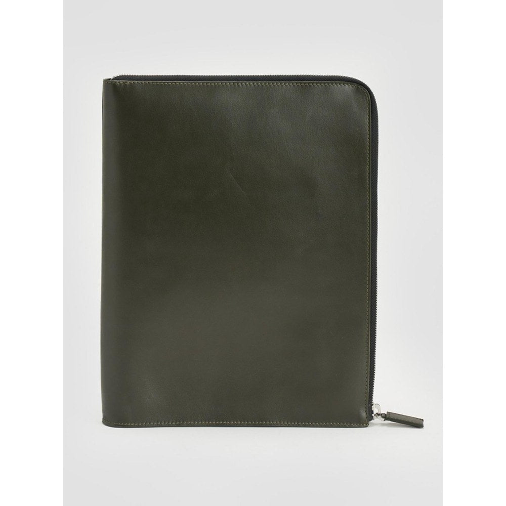 Perona Unisex Olive Solid Pouch
