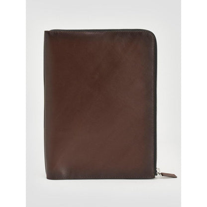 Perona Unisex Brown Solid Pouch