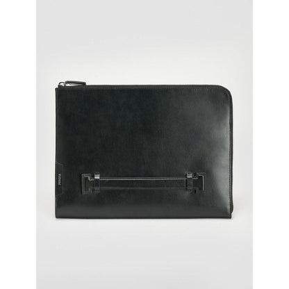 Perona Unisex Black Solid Pouch