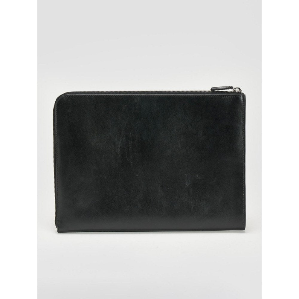 Perona Unisex Black Solid Pouch