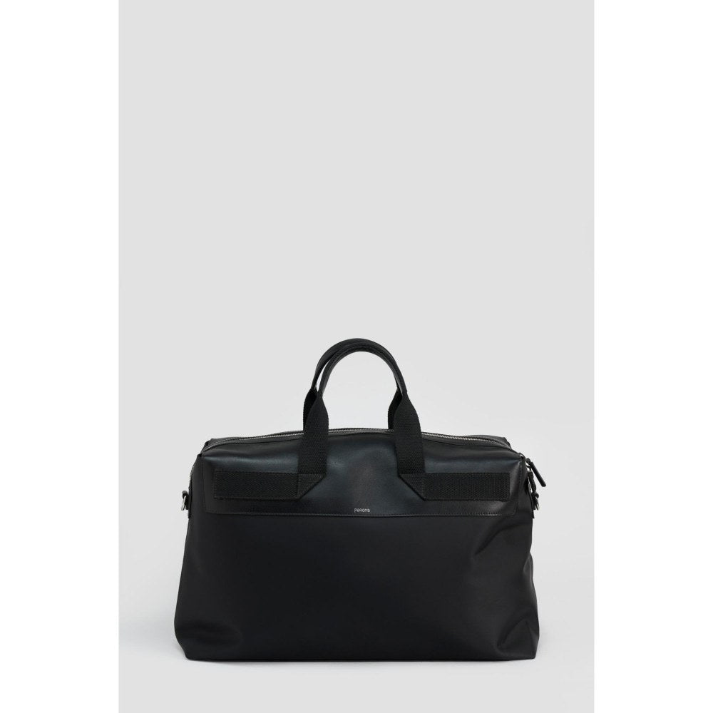 Perona Unisex Black Solid Handbag with Detachable Strap